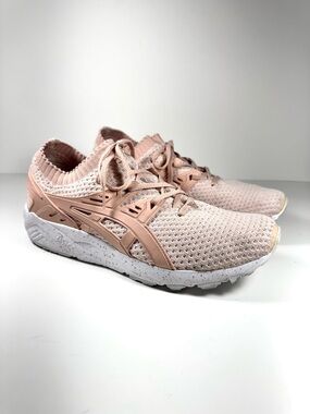 ASICS GEL-Kayano Knit Pink Monochromatic Slip On Sneakers Shoes Men 9 Running